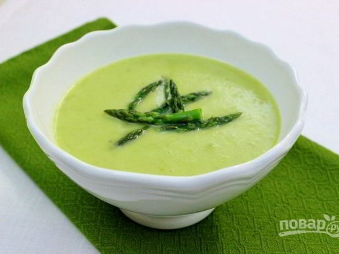 Рецепт супа-пюре из спаржи