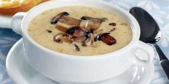 Суп-пюре из сушеных грибов