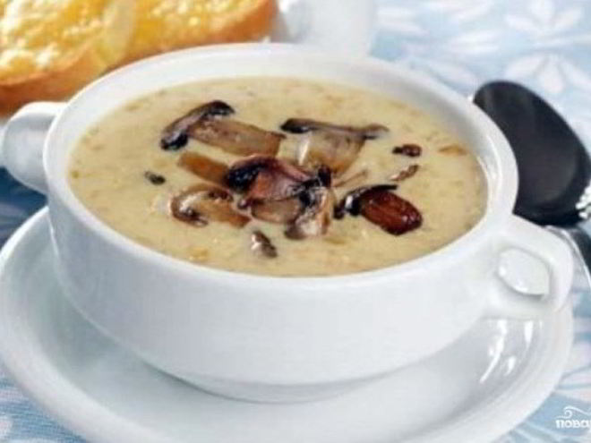 Рецепт супа-пюре из сушеных грибов
