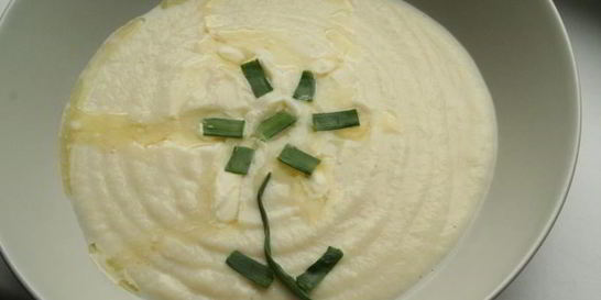 Суп-пюре из цветной капусты с кабачком