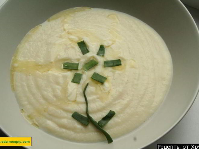 Рецепт супа-пюре из цветной капусты с кабачком