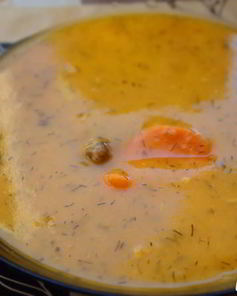 Суп-пюре из тыквы с фрикадельками