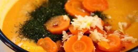 суп-пюре из тыквы с фрикадельками. Шаг 6