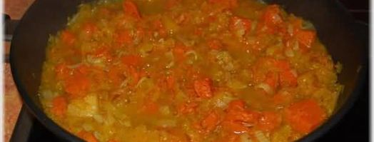 суп-пюре из тыквы с курицей и зеленым горошком. Шаг 37