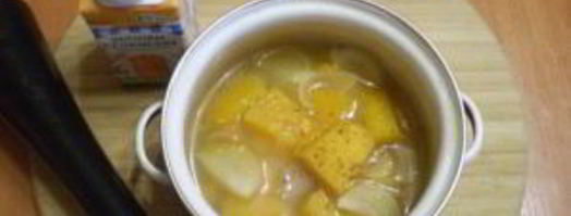 суп-пюре из тыквы со сливками. Шаг 7