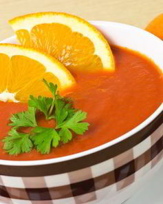 Суп-пюре из запеченной тыквы