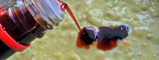 суп-пюре картофельный с горошком и беконом. Шаг 13