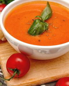 Суп-пюре с болгарским перцем и томатом