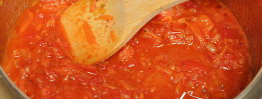 суп-пюре с консервированной фасолью и томатами. Шаг 4