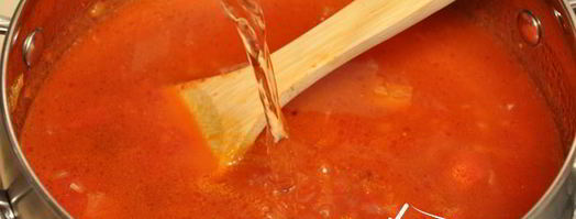 суп-пюре с консервированной фасолью и томатами. Шаг 6