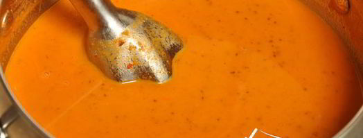 суп-пюре с консервированной фасолью и томатами. Шаг 7