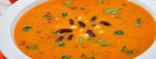 суп-пюре с консервированной фасолью и томатами. Шаг 8