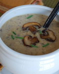 Суп-пюре с шампиньонами и картофелем