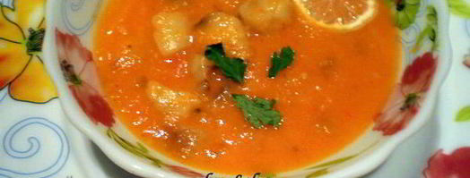 томатный суп-пюре с костным мозгом. Шаг 5