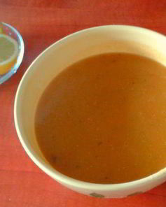 Турецкий суп-пюре из красной чечевицы