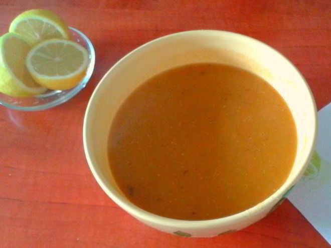 Рецепт турецкого супа-пюре из красной чечевицы