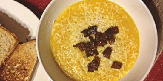 Тыквенный суп-пюре с бананом