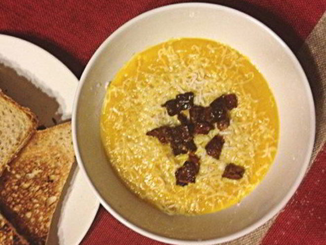 Рецепт тыквенного супа-пюре с бананом