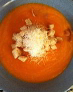 Тыквенный суп-пюре с беконом