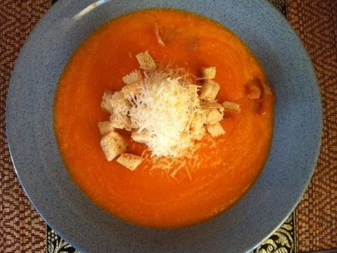 Рецепт тыквенного супа-пюре с беконом