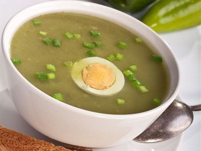 Рецепт венгерского супа-пюре из шпината со сливками