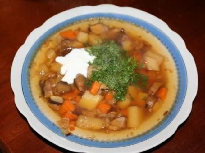 Рецепт супа с белыми грибами