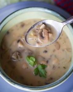 Суп с фасолью и грибами