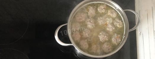 суп с фрикадельками и рисом. Шаг 11