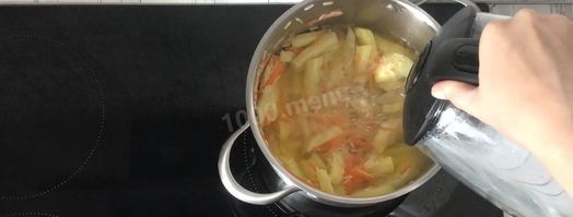 суп с фрикадельками и рисом. Шаг 8