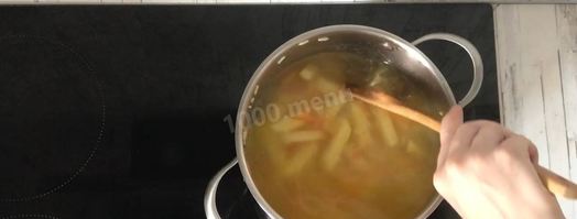 суп с фрикадельками и рисом. Шаг 9