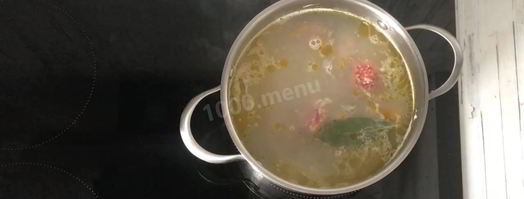 суп с фрикадельками и рисом. Шаг 10