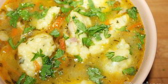 Суп с клецками