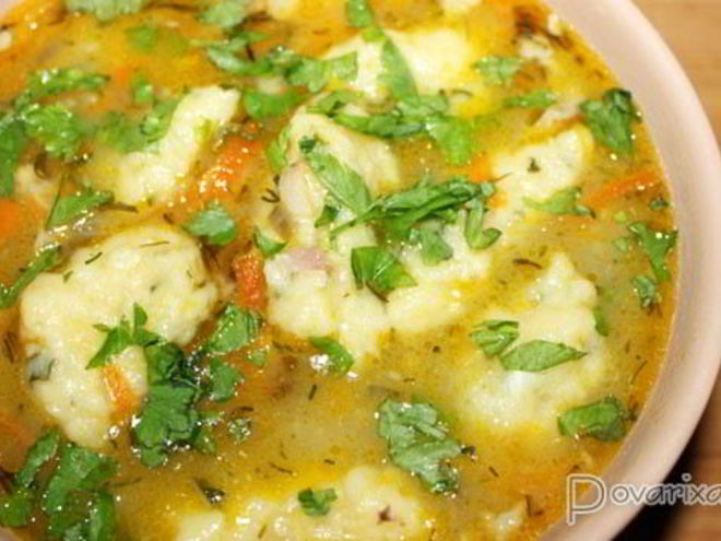 Рецепт супа с клецками