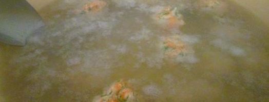 суп с молодой капустой и куриными тефтельками. Шаг 4