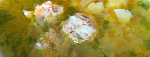 суп с молодой капустой и куриными тефтельками. Шаг 8