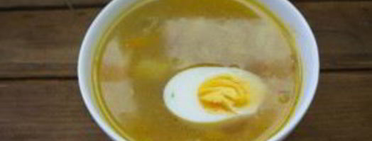 суп с мясом и яйцом. Шаг 8