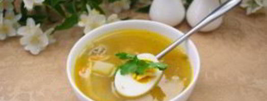 суп с мясом и яйцом. Шаг 9