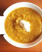 Суп с печеными овощами