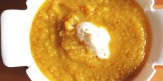 Суп с печеными овощами