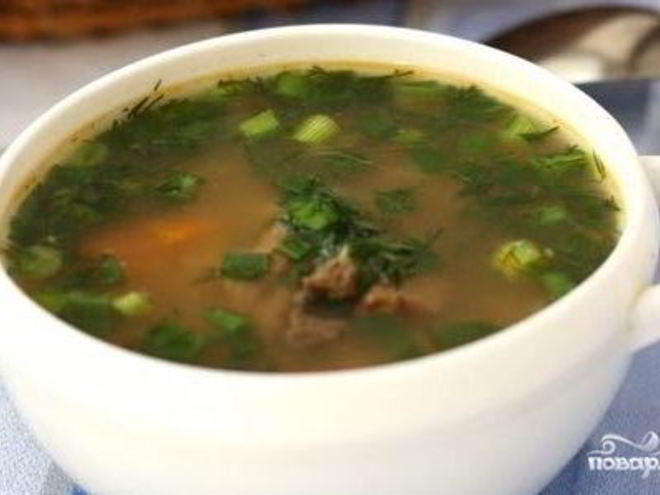 Рецепт супа с перловкой и говядиной