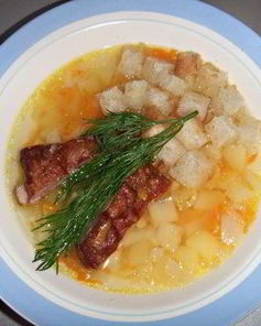 Суп с ребрышками в мультиварке