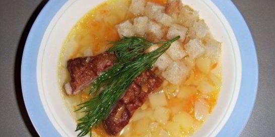 Суп с ребрышками в мультиварке