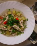 Суп с рисовой лапшой