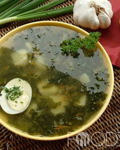 Суп со шпинатом