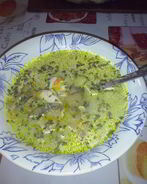 Сырный суп с грибами