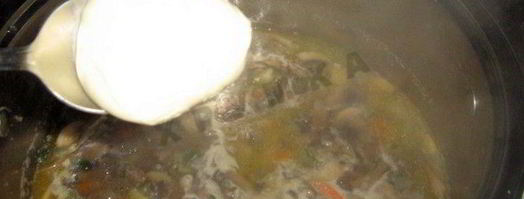 сырный суп с шампиньонами. Шаг 6