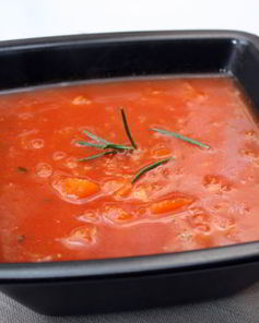 Томатный суп с тыквой