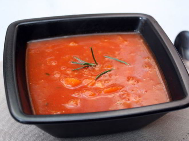 Рецепт томатного супа с тыквой