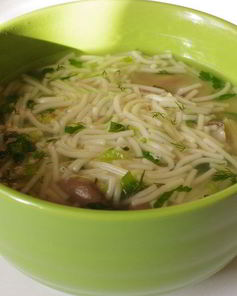 Вегетарианский суп с вермишелью