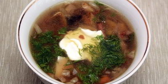 Вкусный грибной суп